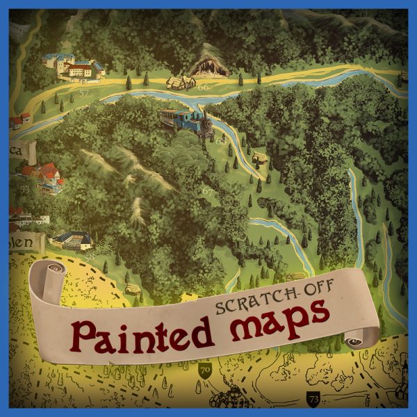 Hand-painted maps