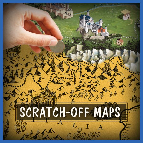 Scratch-off maps